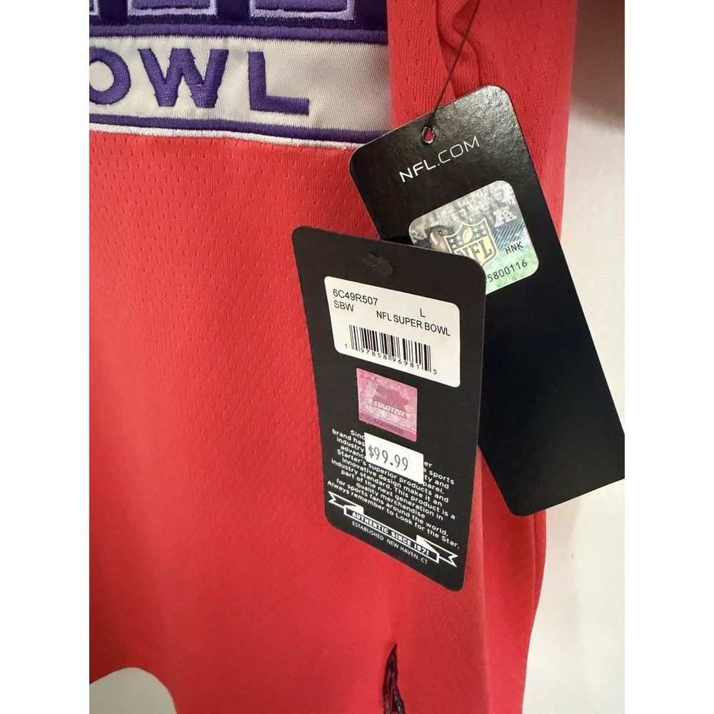 SUPER BOWL LVIII Patriots Packers RARE Limited Ed. Starter Stitched Jersey sizeL - Picture 6 of 6